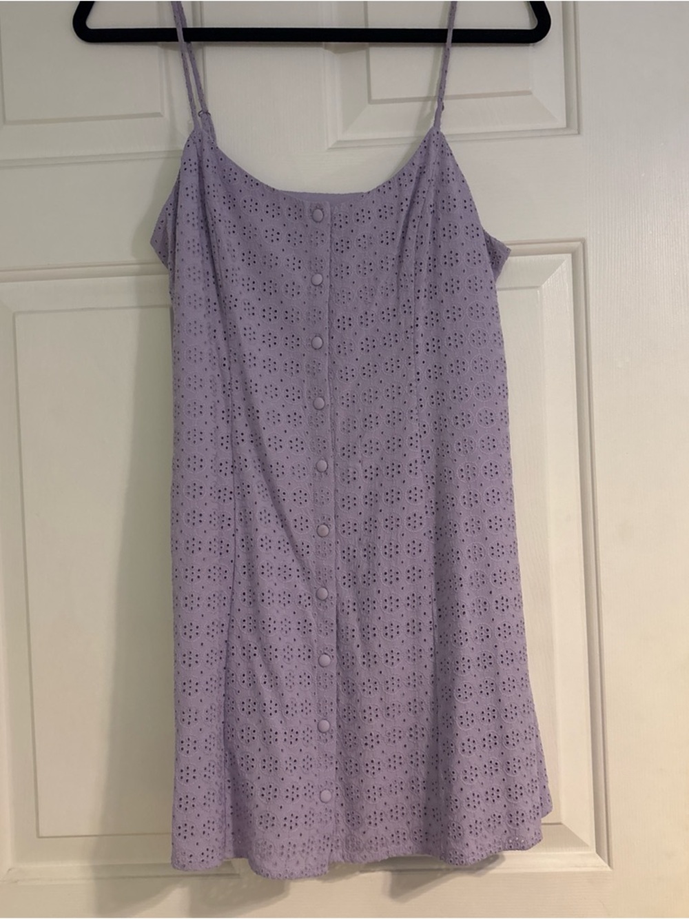 bp Lavender Eyelet Mini Dress